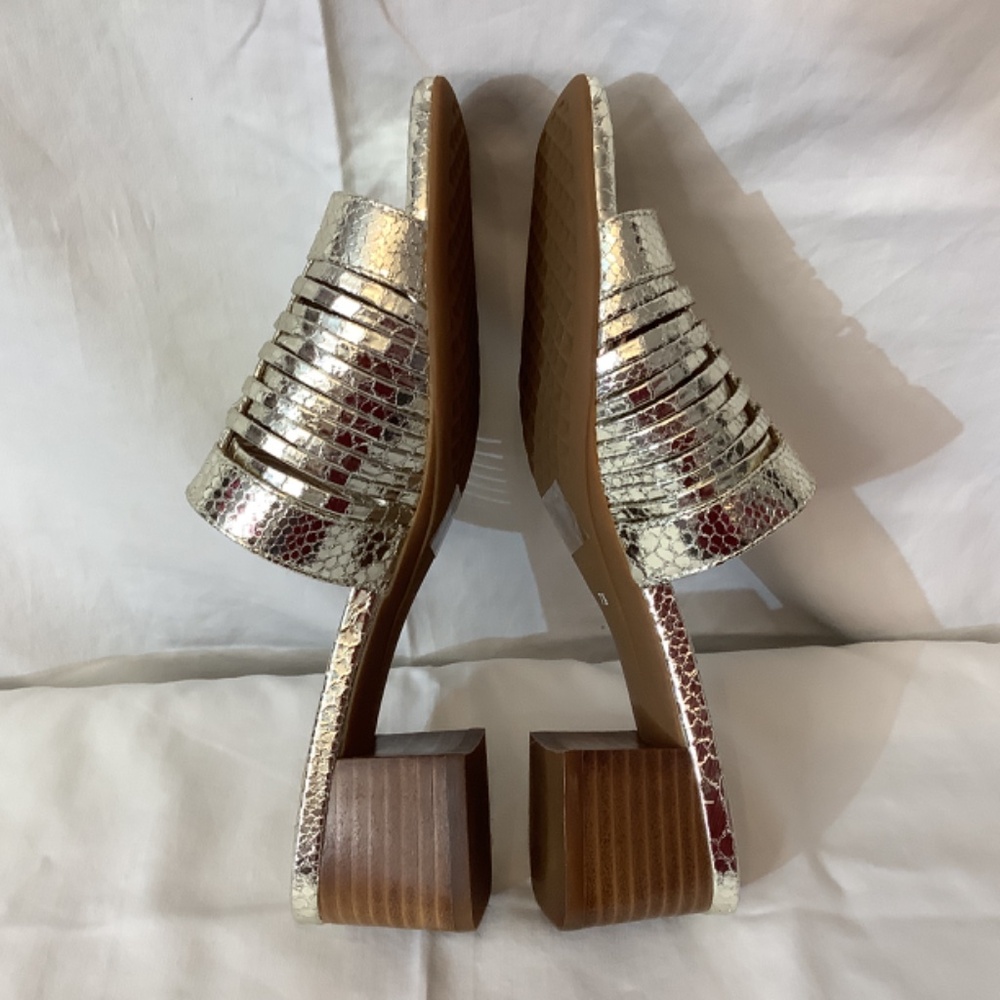 NWOT‎ Aerosoles Evette slide sandal shiny silver sz. 7.5 - Picture 5 of 8